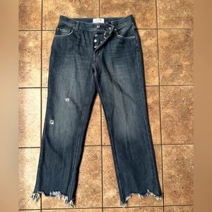 We The Free Maggie Straight leg bite hem distressed jeans 27